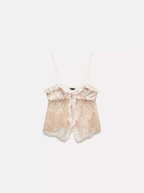 Zara sequin camisole